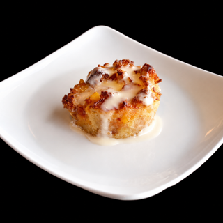 Peach Cobbler Bread Pudding
